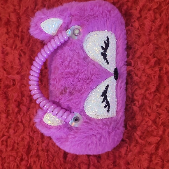 Purple Fox Plush Handbag and Sunglasses Set - Picture 3 of 4